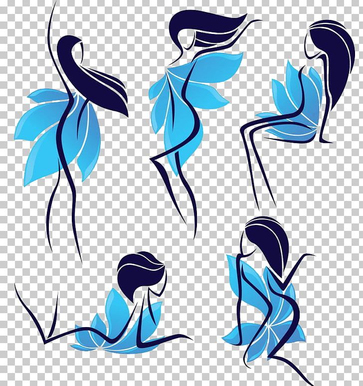 Woman Euclidean Silhouette Illustration PNG, Clipart, Abstract Lines, Adobe Illustrator, Artwork, Balloon Cartoon, Blue Free PNG Download