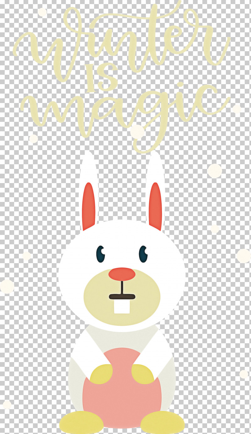 Winter Is Magic Hello Winter Winter PNG, Clipart, Cartoon, Character, Easter Bunny, Hare, Hello Winter Free PNG Download