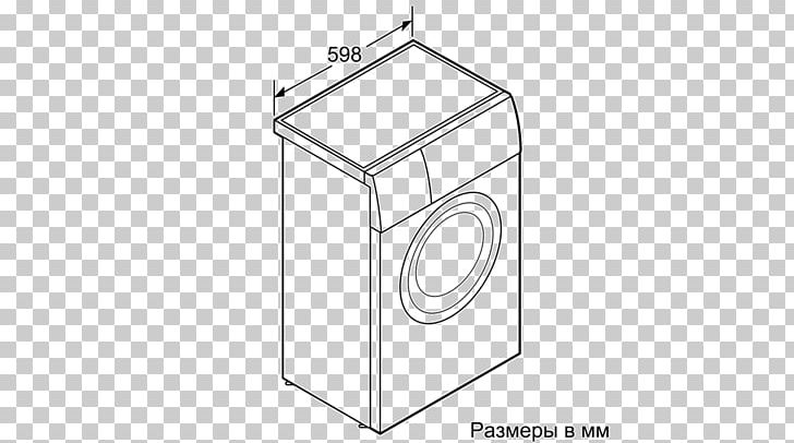 Washing Machines Bosch WLT24440PL Milliwatt /m/02csf Siemens Ws12g160by Frontmatede Vaskemaskiner PNG, Clipart, Angle, Black And White, Bosch, Brand, Circle Free PNG Download