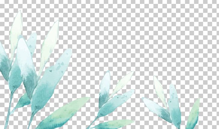 Watercolor Painting Blue PNG, Clipart, Aqua, Autumn Leaves, Blade, Blue, Blue Leaves Free PNG Download