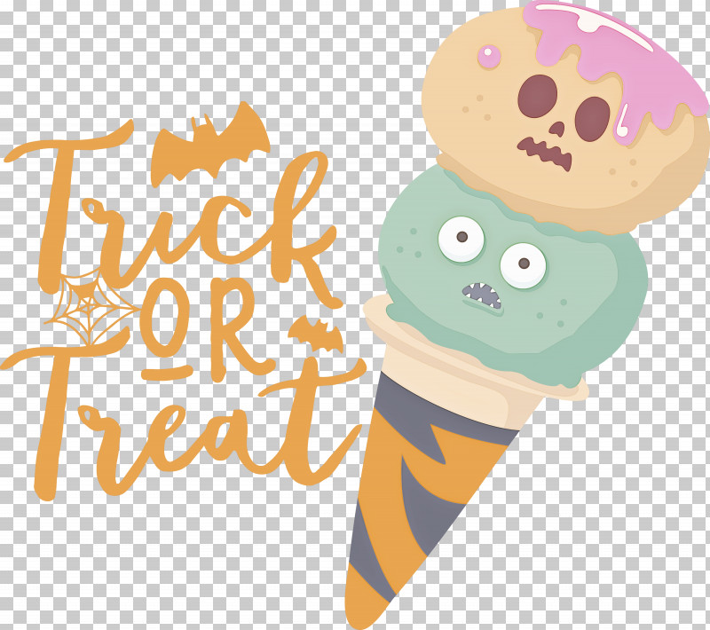 Trick Or Treat Trick-or-treating Halloween PNG, Clipart, Cartoon, Cone, Geometry, Halloween, Ice Cream Cone Free PNG Download