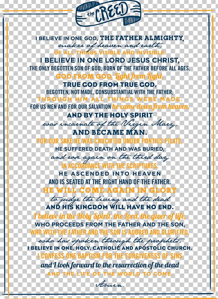 Apostles' Creed Nicene Creed Catholicism PNG, Clipart,  Free PNG Download