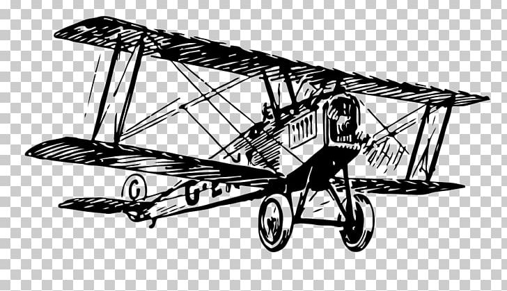 Biplane Airplane Fixed-wing Aircraft PNG, Clipart, Aircraft, Airplane, Automatic, Biplane, Black And White Free PNG Download