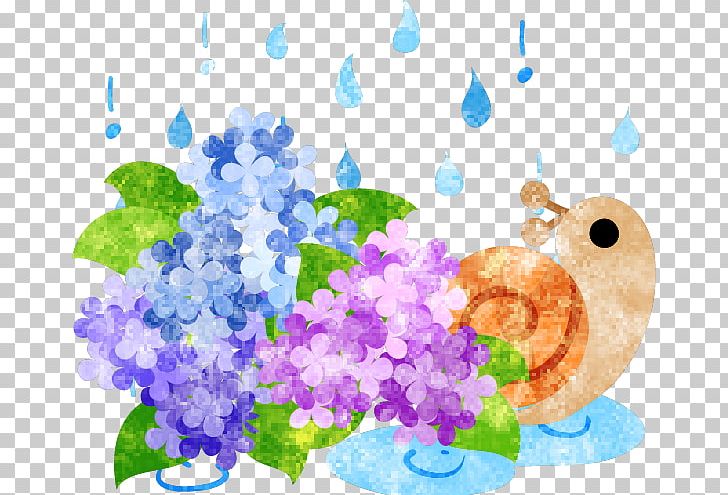 French Hydrangea Floral Design Snail PNG, Clipart, Art, Bluebonnet, Computer Wallpaper, East Asian Rainy Season, Flora Free PNG Download