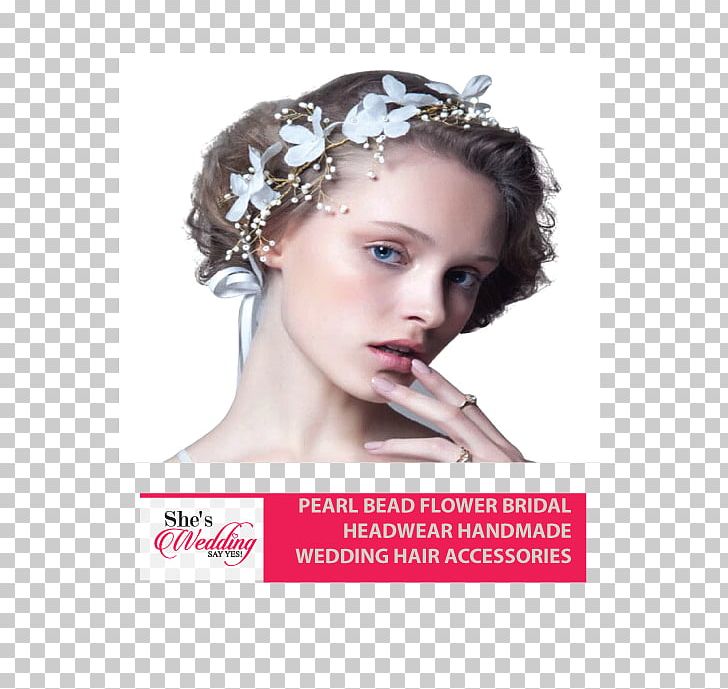 Headband Bride Headpiece Bead Clothing Accessories PNG, Clipart, Bead, Beauty, Bride, Brown Hair, Cheek Free PNG Download