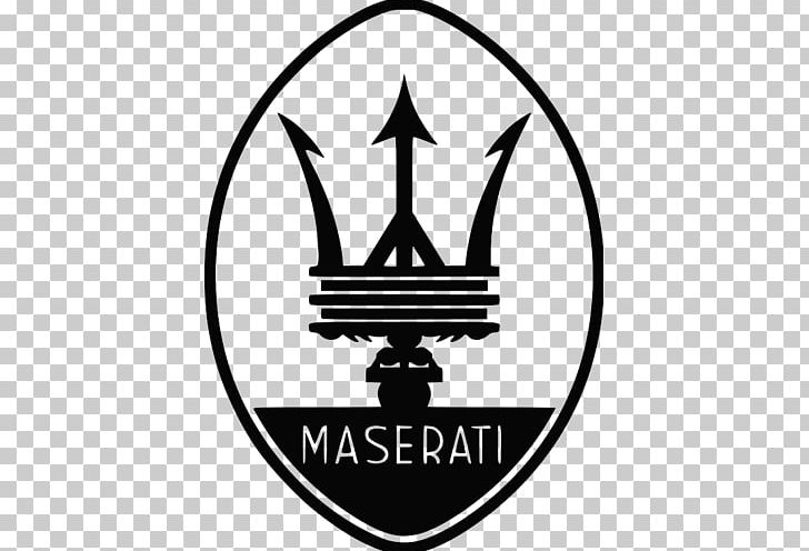 Maserati Alfieri Car Logo Decal PNG, Clipart, Black And White, Brand, Bumper, Bumper Sticker, Car Free PNG Download