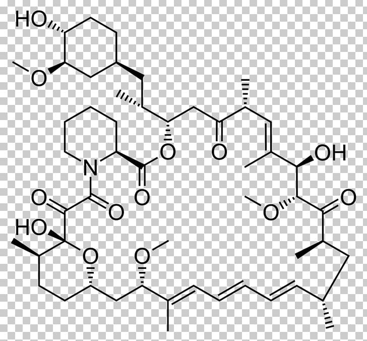 Sirolimus MTOR Inhibitors Small Molecule PNG, Clipart, Angle, Area, Auto Part, Black And White, Circle Free PNG Download