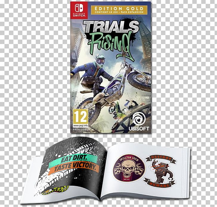 Trials Rising Nintendo Switch Video Game Ubisoft PlayStation 4 PNG, Clipart, Brand, Downloadable Content, Game, Nintendo, Nintendo Switch Free PNG Download