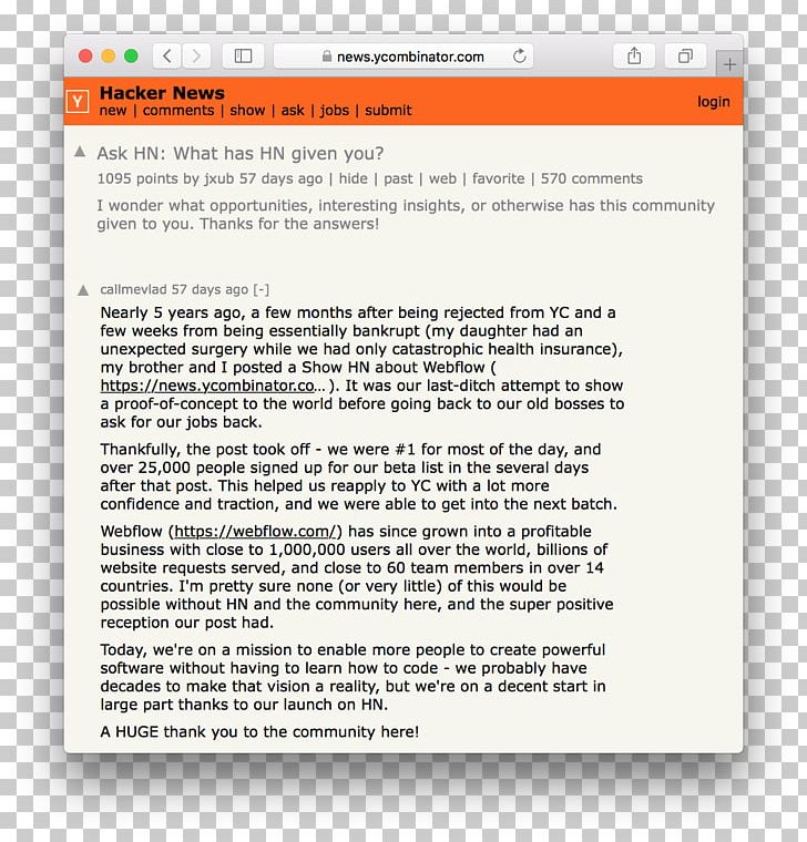Web Page Hacker News YCombinator Dropbox 0 PNG, Clipart, 2018, Area, Document, Drew Houston, Dropbox Free PNG Download
