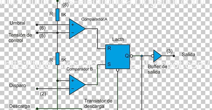 Digital Electronics 555 Timer IC Monoestable Multivibrator PNG, Clipart, 555, 555 Timer Ic, Angle, Area, Diagram Free PNG Download