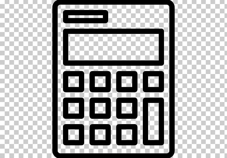 calculator clipart black and white