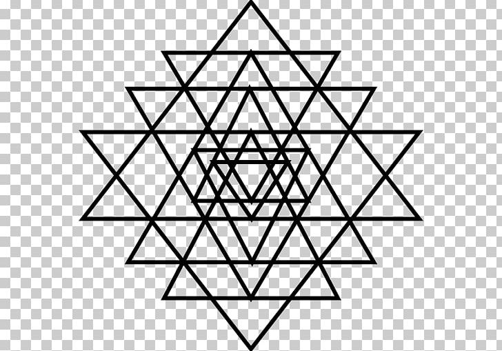 Lakshmi Ganesha Sri Yantra Sacred Geometry PNG, Clipart, Angle, Area, Black And White, Chakra, Circle Free PNG Download