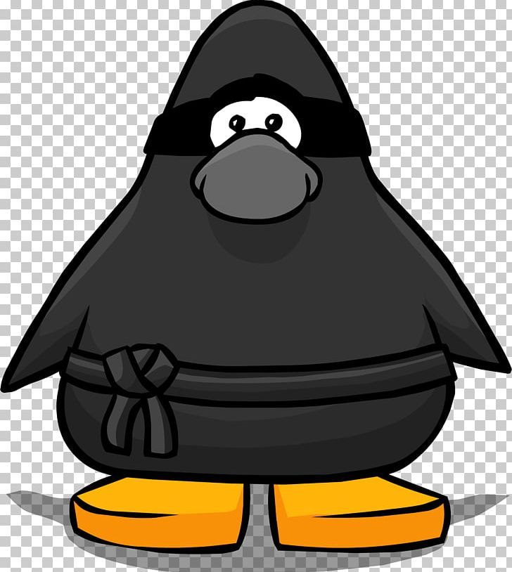 Club Penguin Island Ninja Black Belt PNG, Clipart, Artwork, Beak, Bird, Black Belt, Cartoon Free PNG Download