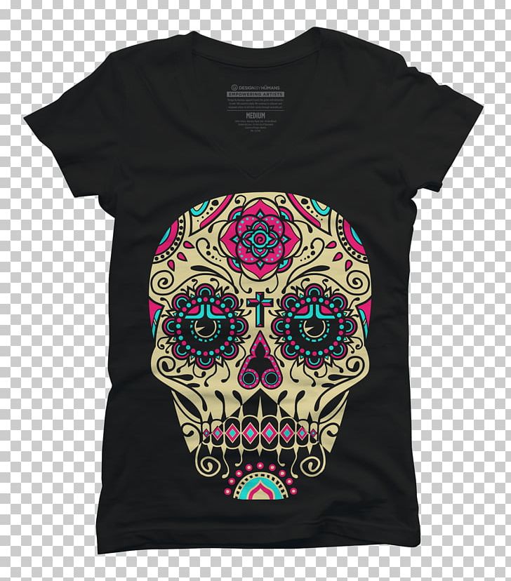 T-shirt Skull Calavera Clothing PNG, Clipart, Bone, Brand, Calavera, Clothing, Crew Neck Free PNG Download