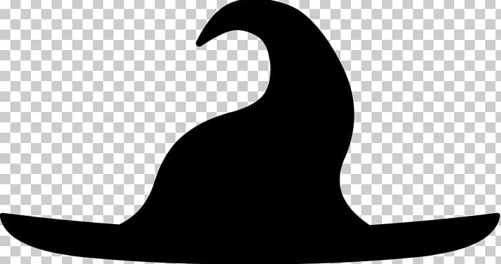 Silhouette Witch Hat Drawing PNG, Clipart, Animals, Artwork, Beak, Bird, Black And White Free PNG Download