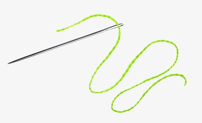 A Needle That Wears A Thread PNG, Clipart, Clothes, Green, Green Line, Line, Make Free PNG Download