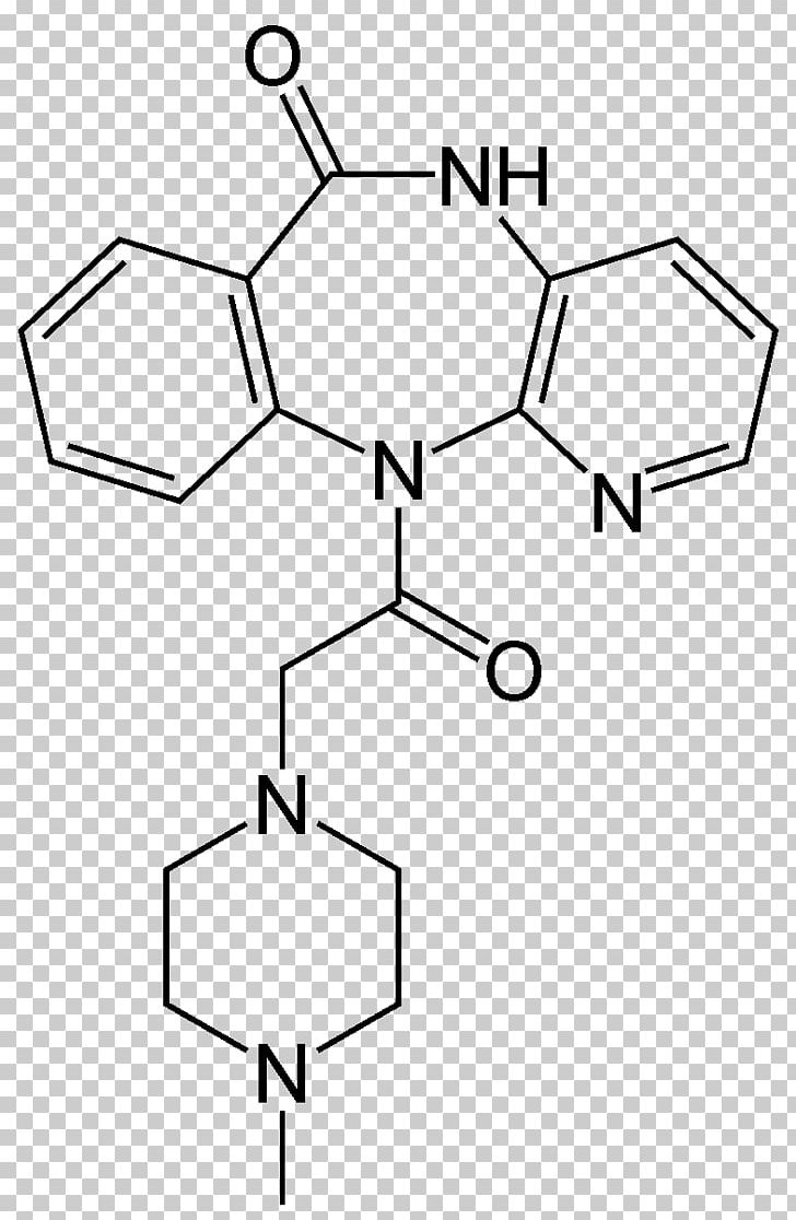 Pirenzepine Muscarinic Antagonist Muscarinic Acetylcholine Receptor M1 Receptor Antagonist PNG, Clipart, Acetylcholine, Angle, Area, Black And White, Material Free PNG Download