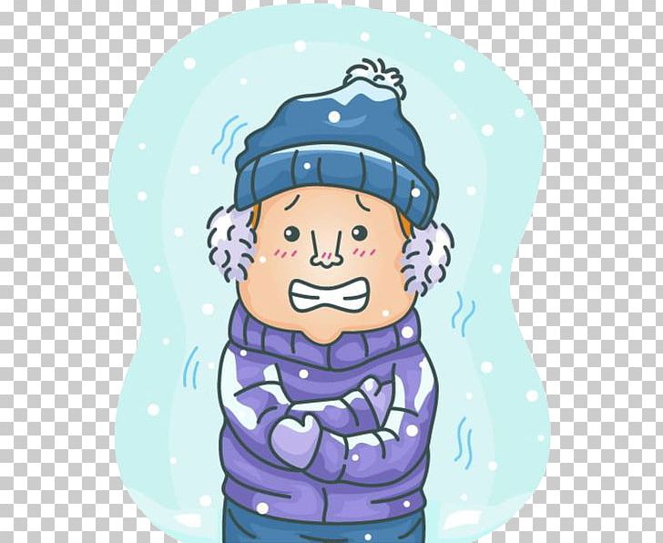 Shivering Common Cold Chills PNG, Clipart, Blue, Cartoon, Cartoon Man, Chills, Fathers Day Free PNG Download