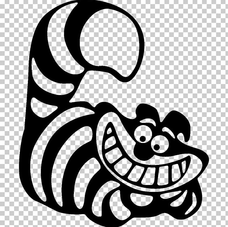 Cheshire Cat Wall Decal Sticker March Hare PNG, Clipart, Alice In Wonderland, Area, Artwork, Black, Black And White Free PNG Download