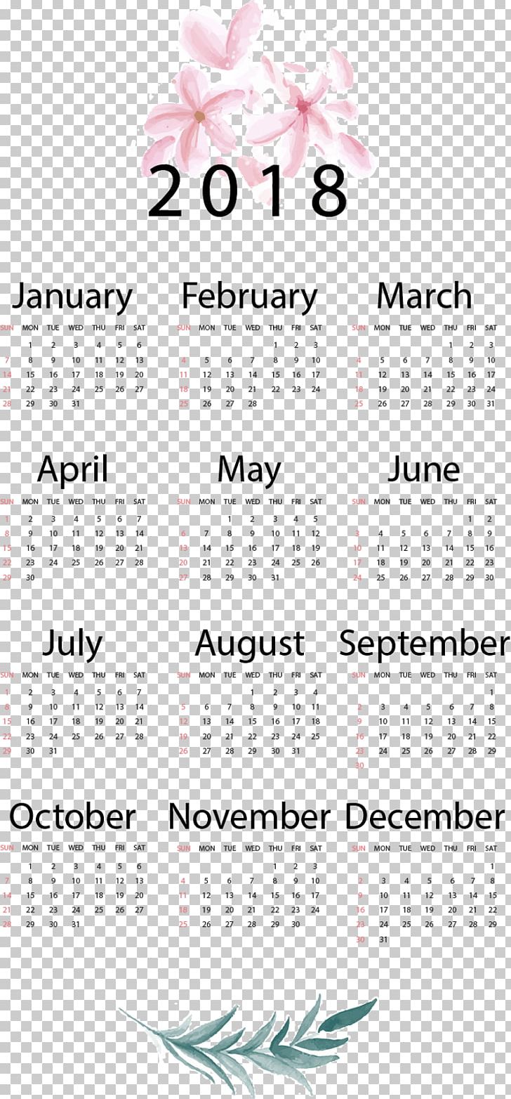 Calendar Template New Year PNG, Clipart, Calendar, Calendar 2018, Common Year, Computer Software, Encapsulated Postscript Free PNG Download