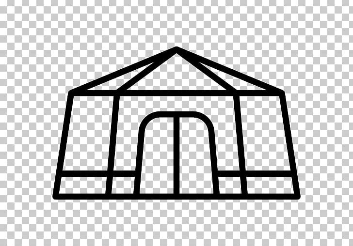 Computer Icons Yurt Building Tent Campsite PNG, Clipart, Accommodation, Angle, Area, Black And White, Building Free PNG Download