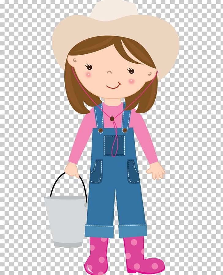 cartoon farmer woman