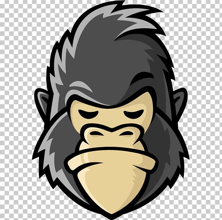 Gorilla Logo Graphic Design PNG, Clipart, Animals, Art, Carnivoran, Cartoon, Designer Free PNG Download