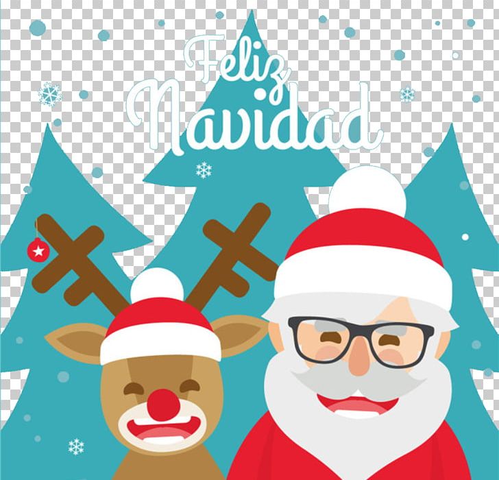 Rudolph Santa Claus Christmas Illustration PNG, Clipart, Area, Christmas Card, Christmas Decoration, Christmas Deer, Christmas Vector Free PNG Download
