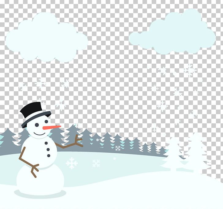 Snowman Winter Landscape PNG, Clipart, Cartoon, Christmas, Christmas Border, Christmas Decoration, Christmas Frame Free PNG Download