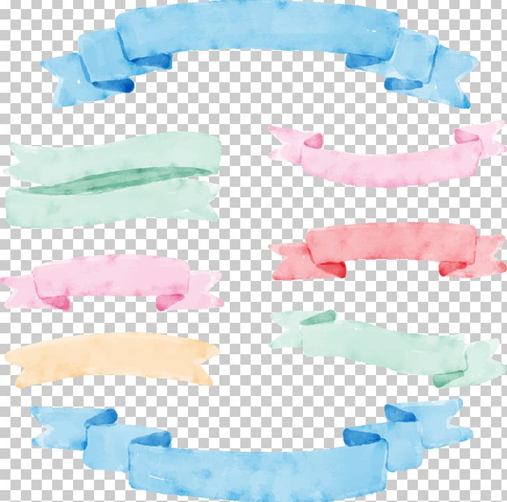 Watercolor Painting Ribbon Banner PNG, Clipart, Aqua, Architectural Drawing, Art, Background, Banner Background Free PNG Download