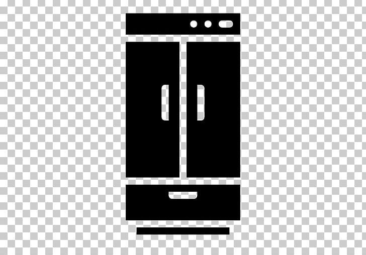 Refrigerator Home Appliance Computer Icons Kitchen PNG, Clipart, Angle, Area, Black, Black And White, Brand Free PNG Download