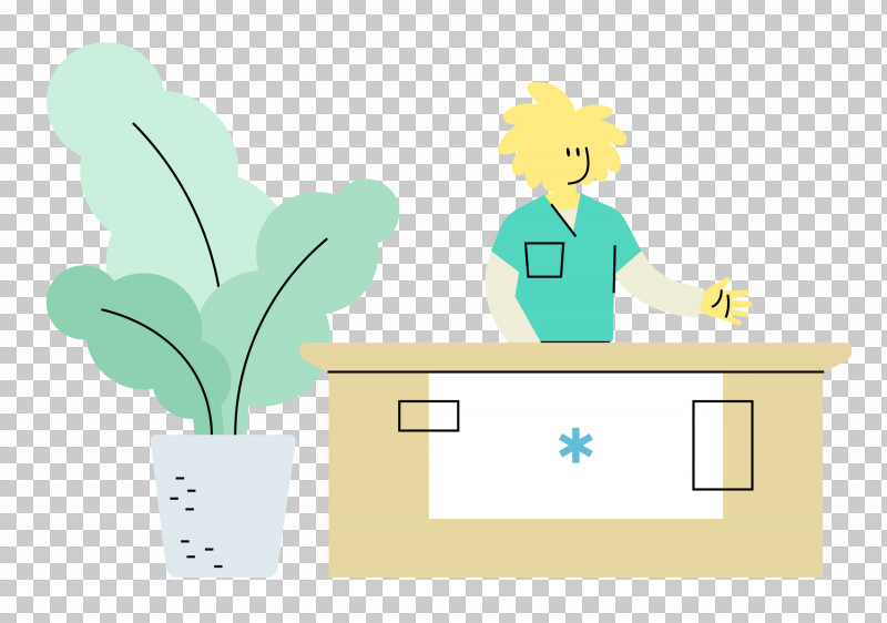 Front Desk Front Desk Design Front Desk Clipart PNG, Clipart, Behavior, Cartoon, Character, Flower, Front Desk Free PNG Download
