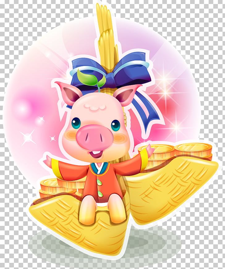 Domestic Pig Chinese Zodiac Chinese New Year PNG, Clipart, Animals, Cartoon, Cartoon Pig Free Download, Coreldraw, Download Free PNG Download