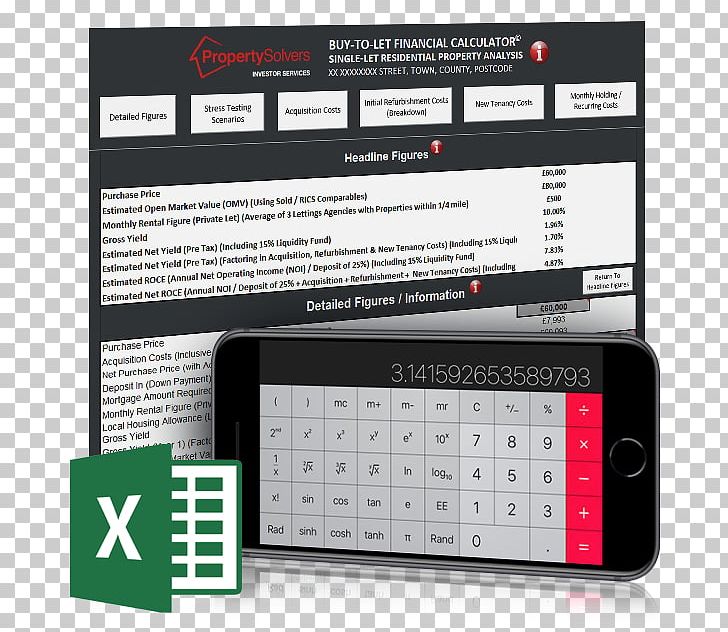 Spreadsheet Buy To Let Investor Investment Microsoft Excel PNG, Clipart, Calculator, Communication Device, Computer Keyboard, Electronic Device, Electronics Free PNG Download