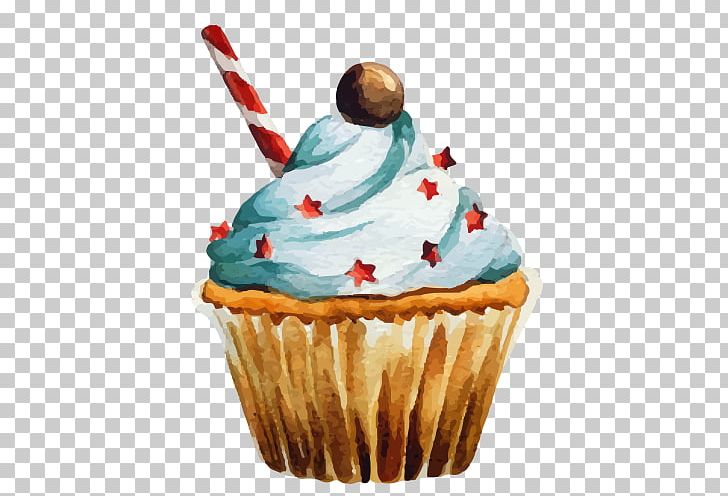 Cupcake Watercolor Painting Illustration PNG, Clipart, Buttercream, Cake, Cartoon, Confectionery, Cream Free PNG Download