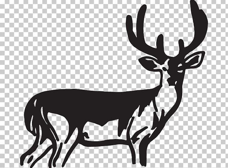 Decal Reindeer Sticker Elk PNG, Clipart, Animal, Antler, Black And White, Cartoon, Decal Free PNG Download