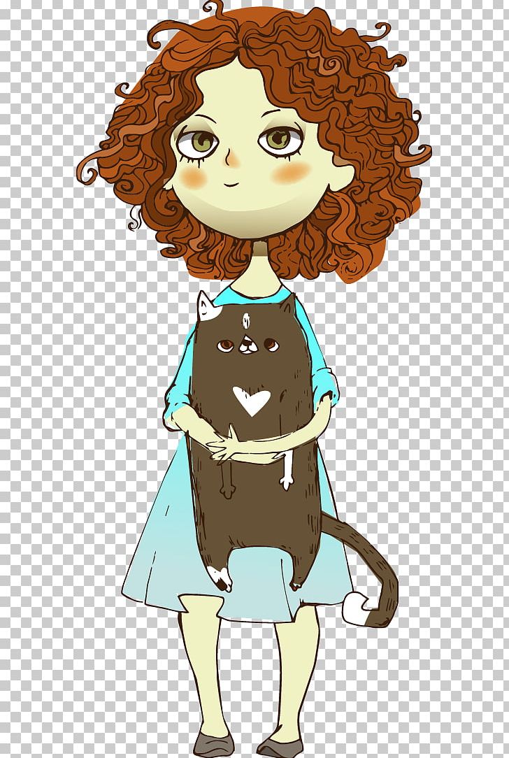 Cat Girl Woman Illustration PNG, Clipart, Animals, Art, Baby Girl, Bro, Cartoon Free PNG Download