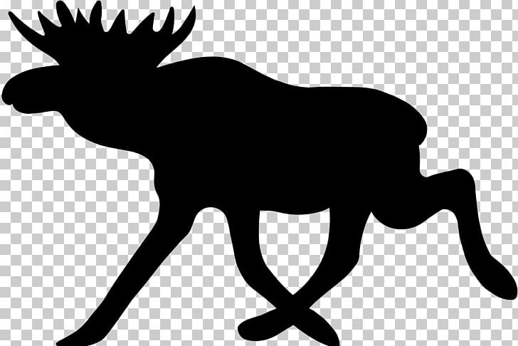 Moose Reindeer Elk PNG, Clipart, Alces, Animals, Antler, Black And White, Deer Free PNG Download