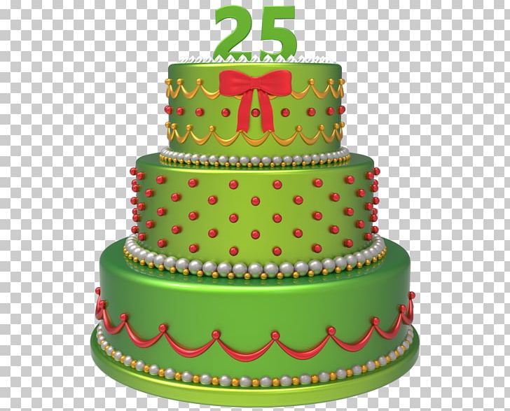 green birthday cake clipart