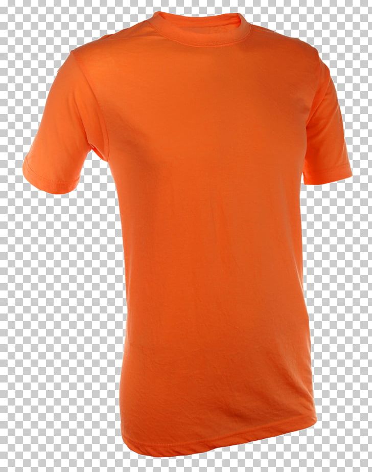 T-shirt Shoulder PNG, Clipart, Active Shirt, Clothing, Neck, Orange, Plain Free PNG Download