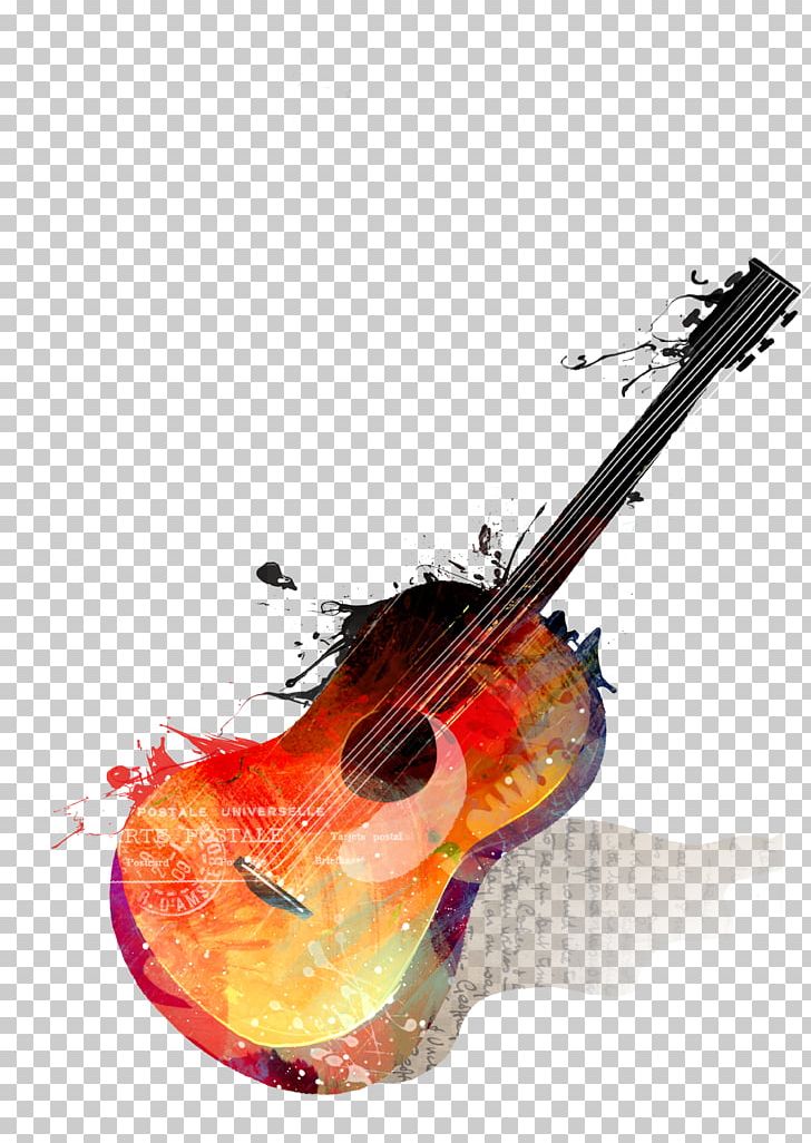 Watercolor Painting Guitar Musical Instrument Drawing PNG, Clipart, Acoustic Guitar, Art, Bass Guitar, Bowed String Instrument, Canvas Free PNG Download
