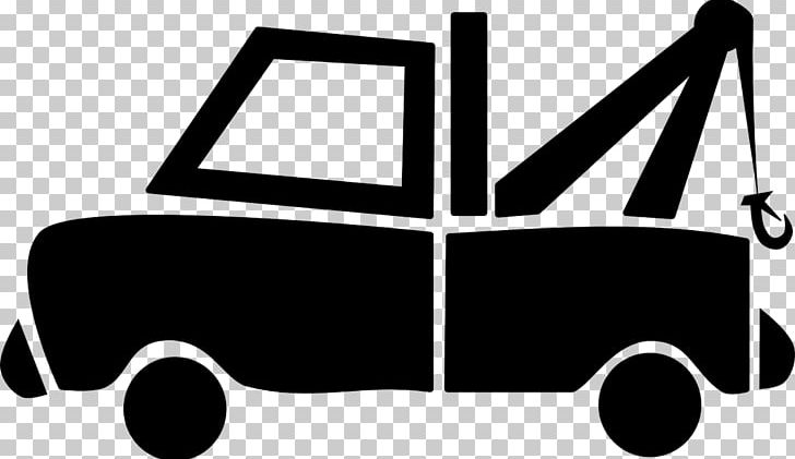 Car Tow Truck PNG, Clipart, Angle, Black And White, Car, Computer Icons, Download Free PNG Download