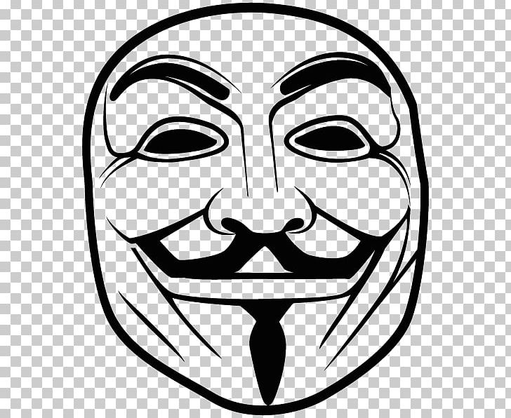 Guy Fawkes Mask Anonymous PNG, Clipart, Anonymous, Art, Autocad Dxf, Black And White, Computer Icons Free PNG Download