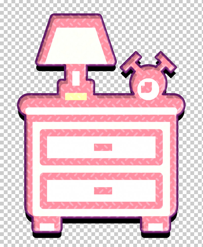 Nightstand Icon Home Equipment Icon PNG, Clipart, Home Equipment Icon, Nightstand Icon, Pink Free PNG Download