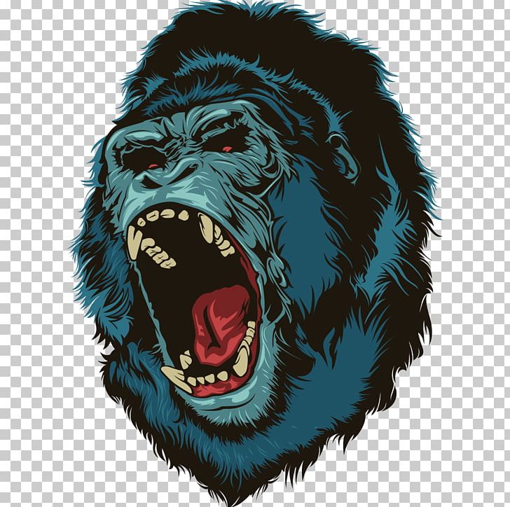 Western Gorilla Ape Illustration PNG, Clipart, Anger, Animal, Animal Illustration, Animals, Cartoon Free PNG Download