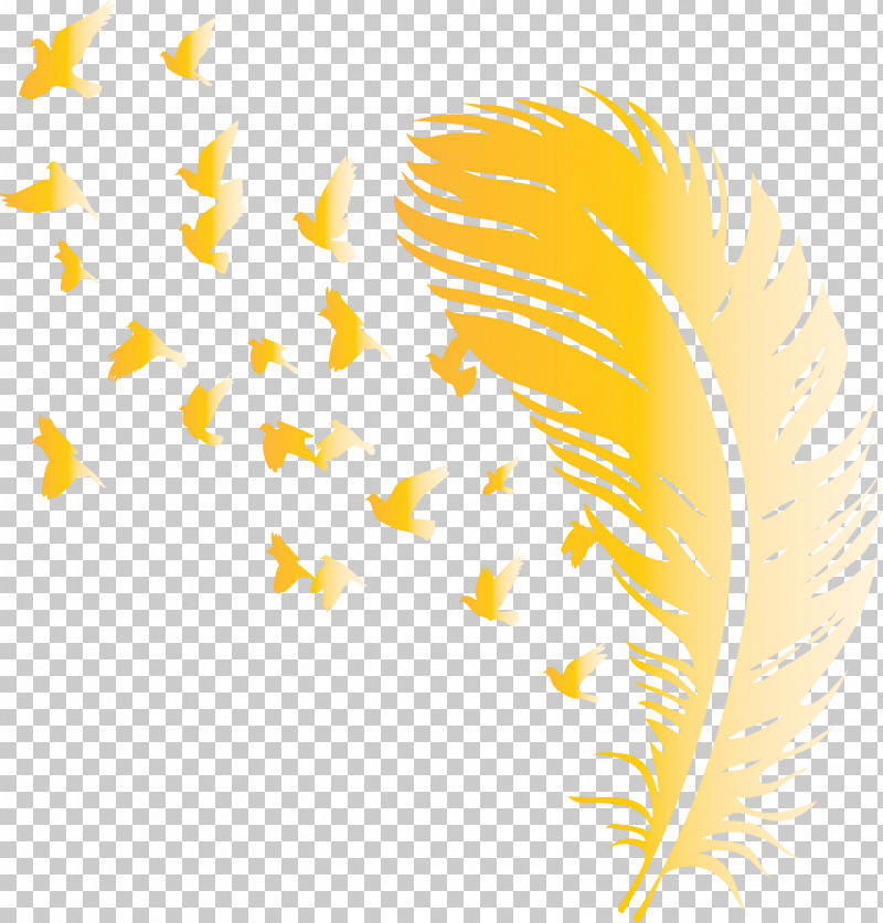 Bird Feather PNG, Clipart, Autumn Leaf Color, Autumn Leaf Yellow, Bird Feather, Feather, Gold Leaf Free PNG Download