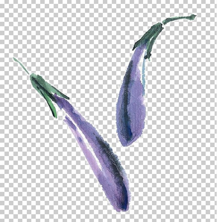U513fu7ae5u56fdu753b Eggplant Ink Wash Painting Gongbi Vegetable PNG, Clipart, Chinese Painting, Feather, Food, Hand Drawn, Paint Free PNG Download