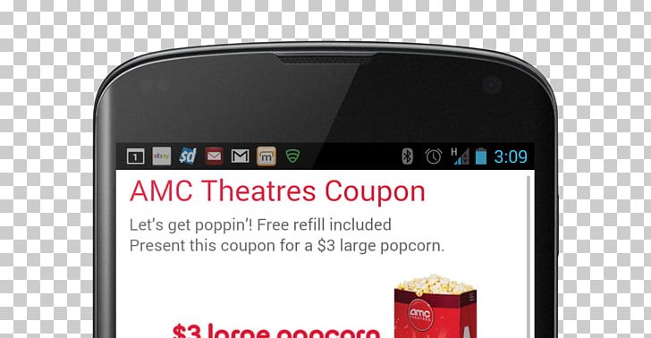 Smartphone AMC Theatres Cinema Coupon Feature Phone PNG, Clipart, Brand, Cashier, Cinema, Code, Communication Free PNG Download