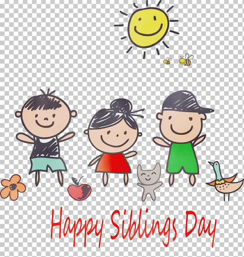 Cartoon Text Sharing Happy Interaction PNG, Clipart, Cartoon, Celebrating, Child, Happy, Happy Siblings Day Free PNG Download