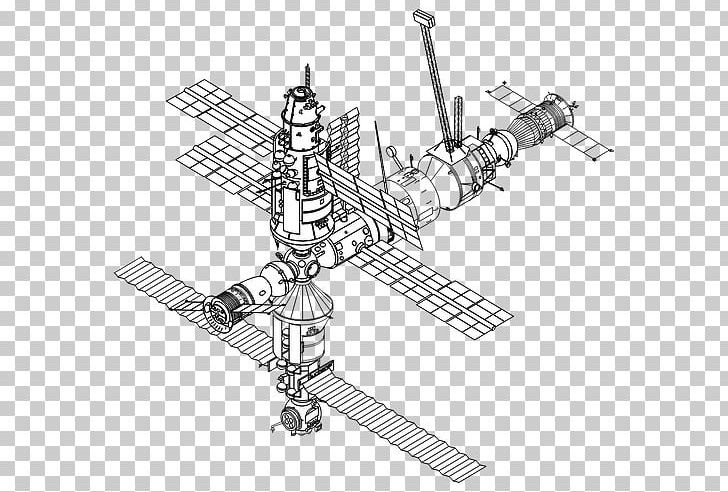 International Space Station Drawing Mir Spacecraft PNG, Clipart, Angle, Black And White, Canadarm, Coloring Book, Diagram Free PNG Download